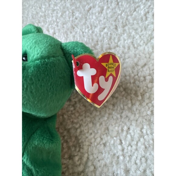 Ty Beanie Baby Erin The Bear 1997 Retired Plush Toy - Picture 3 of 7